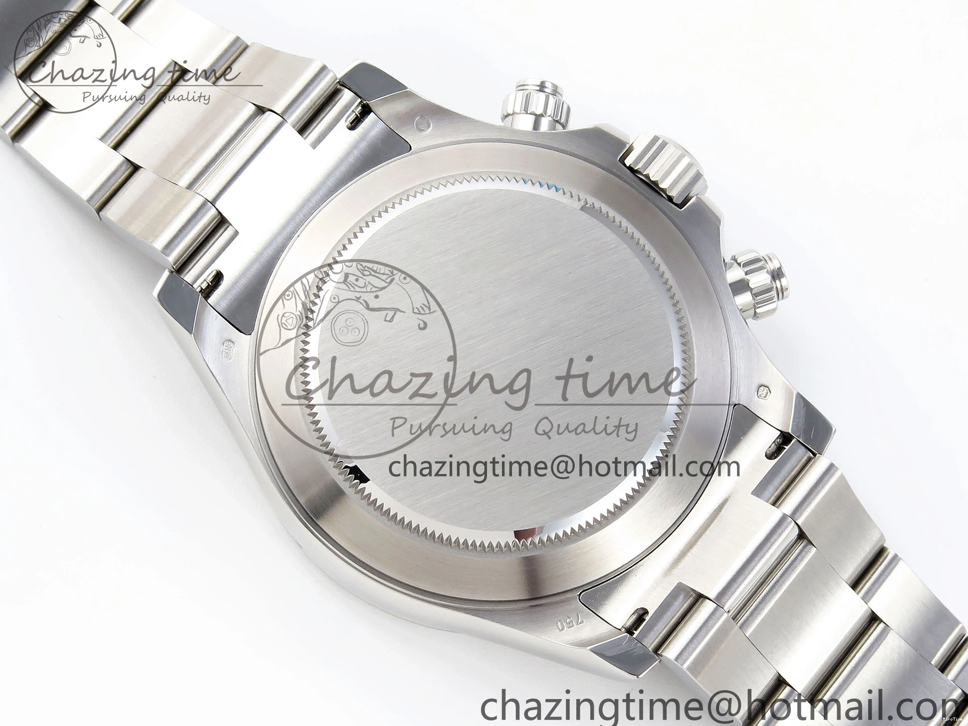 MiroTime 0307 TimelessDesign DAYTONA 116506 SS OMF BEST EDITION ICE BLUE DIAL ON SS BRACELET A7750 (SLIM MOVEMENT) 1811